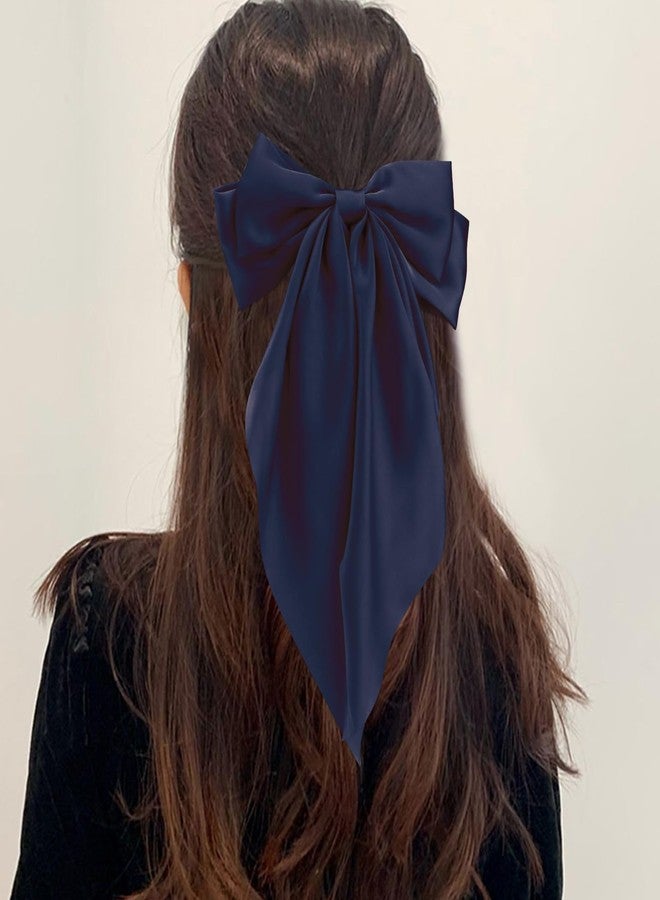Canitor Blue Hair Bows for Women Barrettes Clip Large Cute Preppy Teenager Tween Teen Girl Bulk Gifts Trendy Stuff Aesthetic Coquette Hair Accessories for Birthday Halloween - Image 4